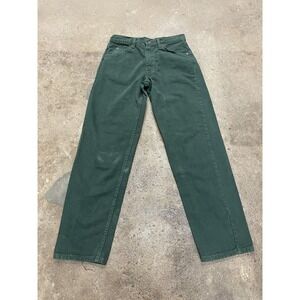 Vintage Levis 555 Jeans Mens 30x30 Green Relaxed Fit‎ Straight Leg USA 90s